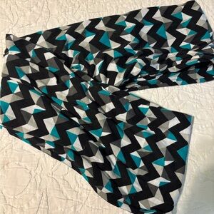 Speakeasy Chevron Patterned Infinity Scarf
